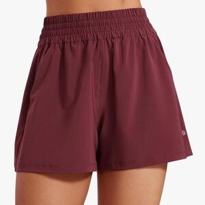 CRZ Yoga Linerless 3” Shorts - Red Merlot